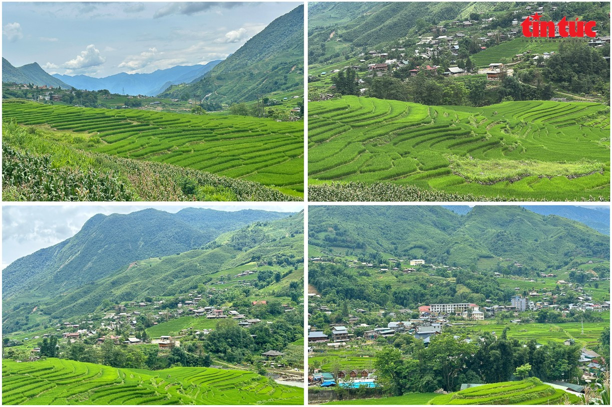 Những thửa ruộng bậc thang phủ lên mình một lớp áo màu xanh mướt, hoà cùng sắc mây trời tạo nên những bức tranh đồng quê sống động. tt-15.jpg