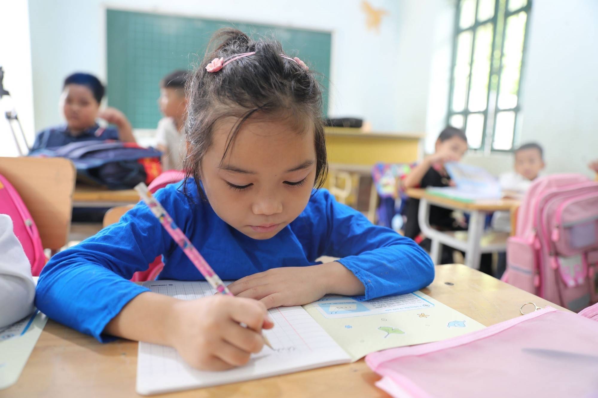 Học sinh tại Điểm trường bản Xa Mang, Trường tiểu học Sơn Điện 1, xã Sơn Điện, tỉnh Thanh Hóa. khai-giang-5925.jpg