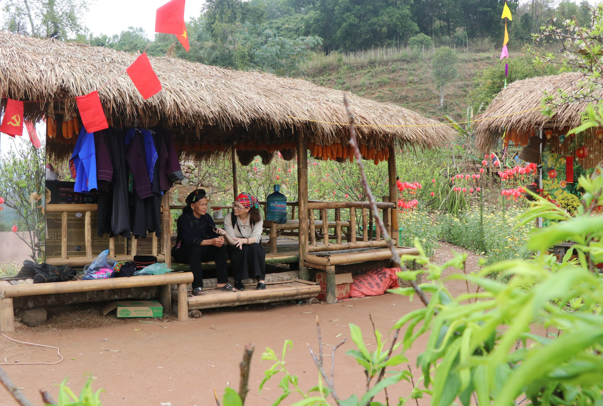 Chòi du lịch phục vụ du khách.