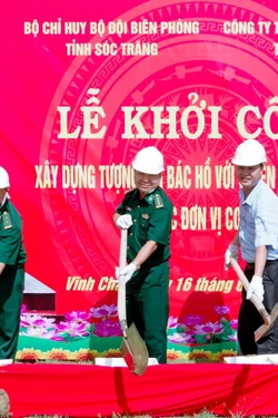 Khởi công xây dựng 6 công trình Tượng đài 'Bác Hồ với chiến sĩ Biên phòng'
