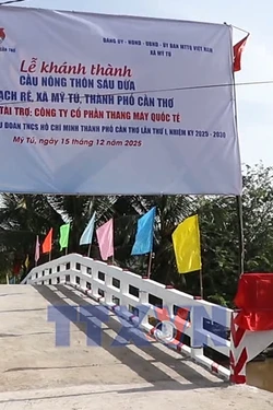 Cây cầu mới cho đồng bào Khmer trước thềm năm mới