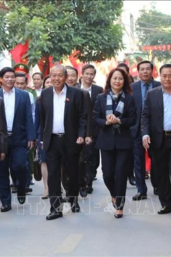Phó Thủ tướng Thường trực Chính phủ Trương Hòa Bình dự ngày hội Đại đoàn kết toàn dân tộc tại tỉnh Lạng Sơn