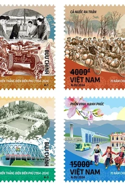 Khắc họa 70 năm Chiến thắng Điện Biên Phủ qua tem bưu chính