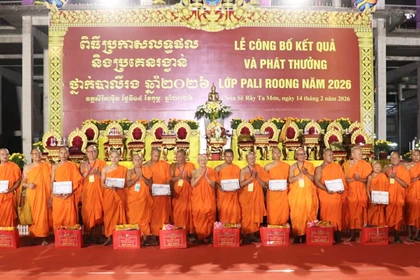 Hội Đoàn kết Sư sãi yêu nước TP Cần Thơ tổ chức kỳ thi Pali Roong năm học 2025 - 2026