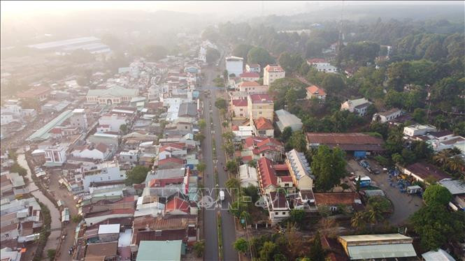 Một góc đô thị Lộc Ninh ngày nay. Ảnh: Sỹ Tuyên - TTXVN