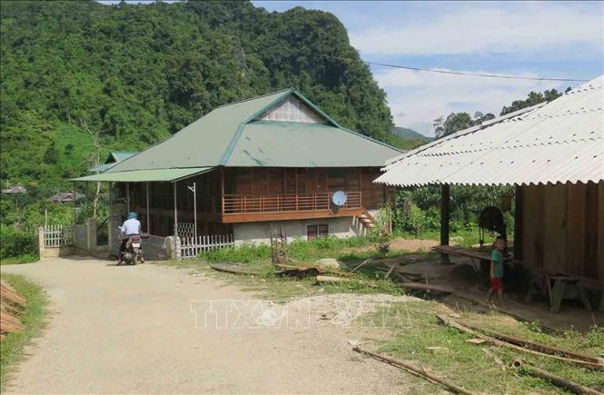 Nhờ công tác dân vận, phát huy nội lực trong nhân dân, xã Pha Mu, huyện Than Uyên ngày khởi sắc về cơ sở hạ tầng. Ảnh: Việt Hoàng-TTXVN