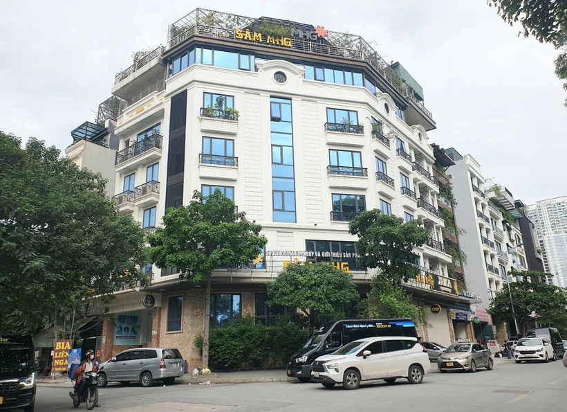 Trụ sở Công ty Cổ phần Tập đoàn Mỹ Hạnh tại 39 Nguyễn Quốc Trị, phường Trung Hoà, quận Cầu Giấy, thành phố Hà Nội. Ảnh: Nguyễn Thắng - TTXVN