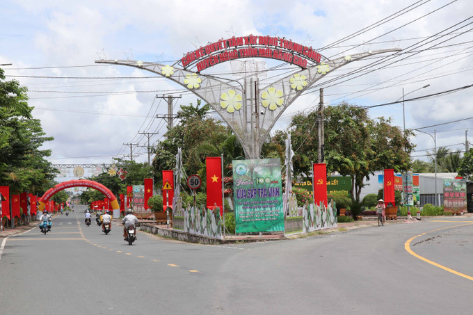 Huyện nông thôn mới nâng cao Cầu Kè (Trà Vinh). Ảnh: Thanh Hòa - TTXVN potal-tra-vinh-so-ket-chuong-trinh-xay-dung-nong-thon-moi-va-xoa-nha-tam-nha-dot-nat-7954432.jpg