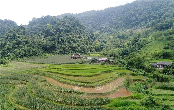 Phong cảnh thôn Lũng Slàng, xã Tri Phương, huyện Tràng Định, tỉnh Lạng Sơn. Ảnh: TTXVN phát lang-son-140624-1.jpg