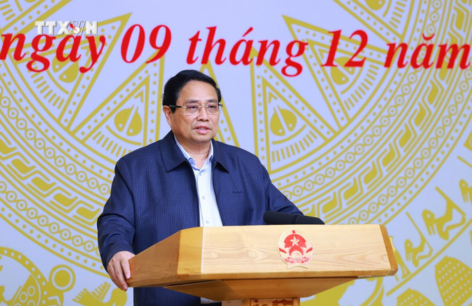 Thủ tướng Phạm Minh Chính chủ trì Phiên họp lần thứ 10 Hội đồng Thi đua-Khen thưởng Trung ương. Ảnh: Dương Giang-TTXVN vna_potal_thu_tuong_chu_tri_phien_hop_lan_thu_10_hoi_dong_thi_dua-khen_thuong_trung_uong_7745969.jpg