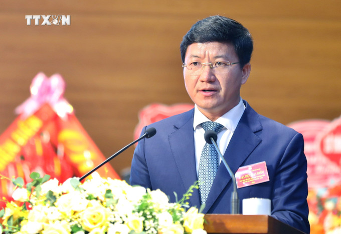 Ông Mùa A Vảng, Ủy viên dự khuyết Ban Chấp hành Trung ương Đảng được tín nhiệm cử giữ chức Chủ tịch Ủy ban MTTQ Việt Nam tỉnh Điện Biên khóa XIII, nhiệm kỳ 2024 - 2029. Ảnh: Trung Kiên - TTXVN. vna_potal_dai_hoi_dai_bieu_mttq_viet_nam_tinh_dien_bien_lan_thu_xiii_nhiem_ky_2024-2029_7552784.jpg