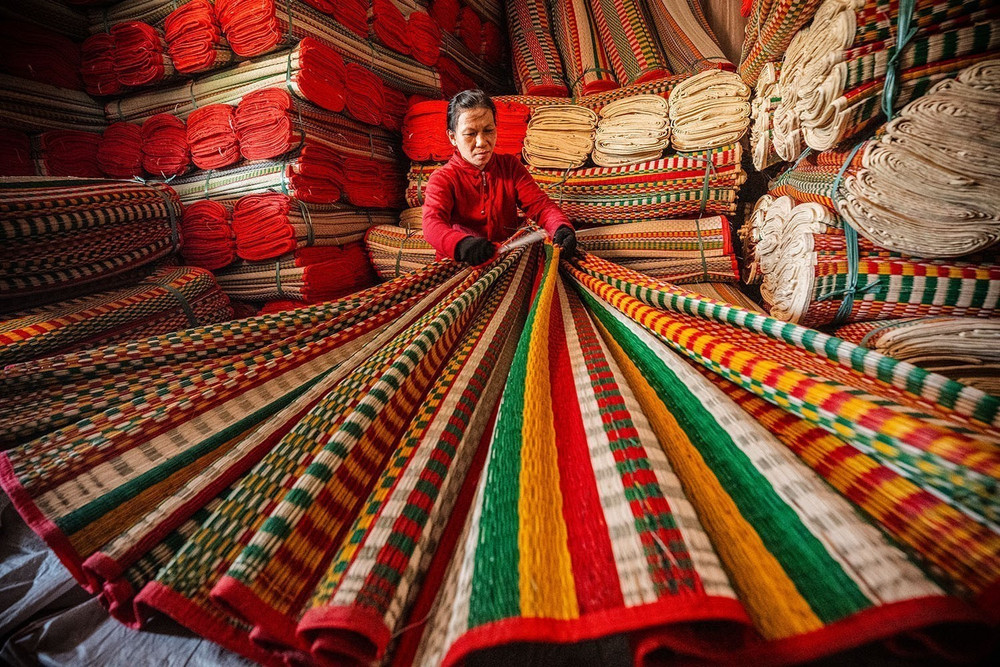 Làng nghề dệt chiếu cói thủ công Phú Tân | Báo ảnh Dân tộc và Miền núi