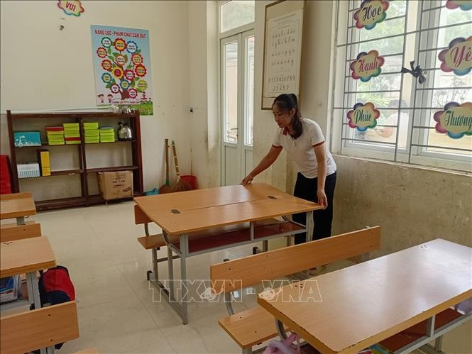 Các trường học miền núi Thanh Hóa khắc phục bão lũ, sẵn sàng cho năm học mới
