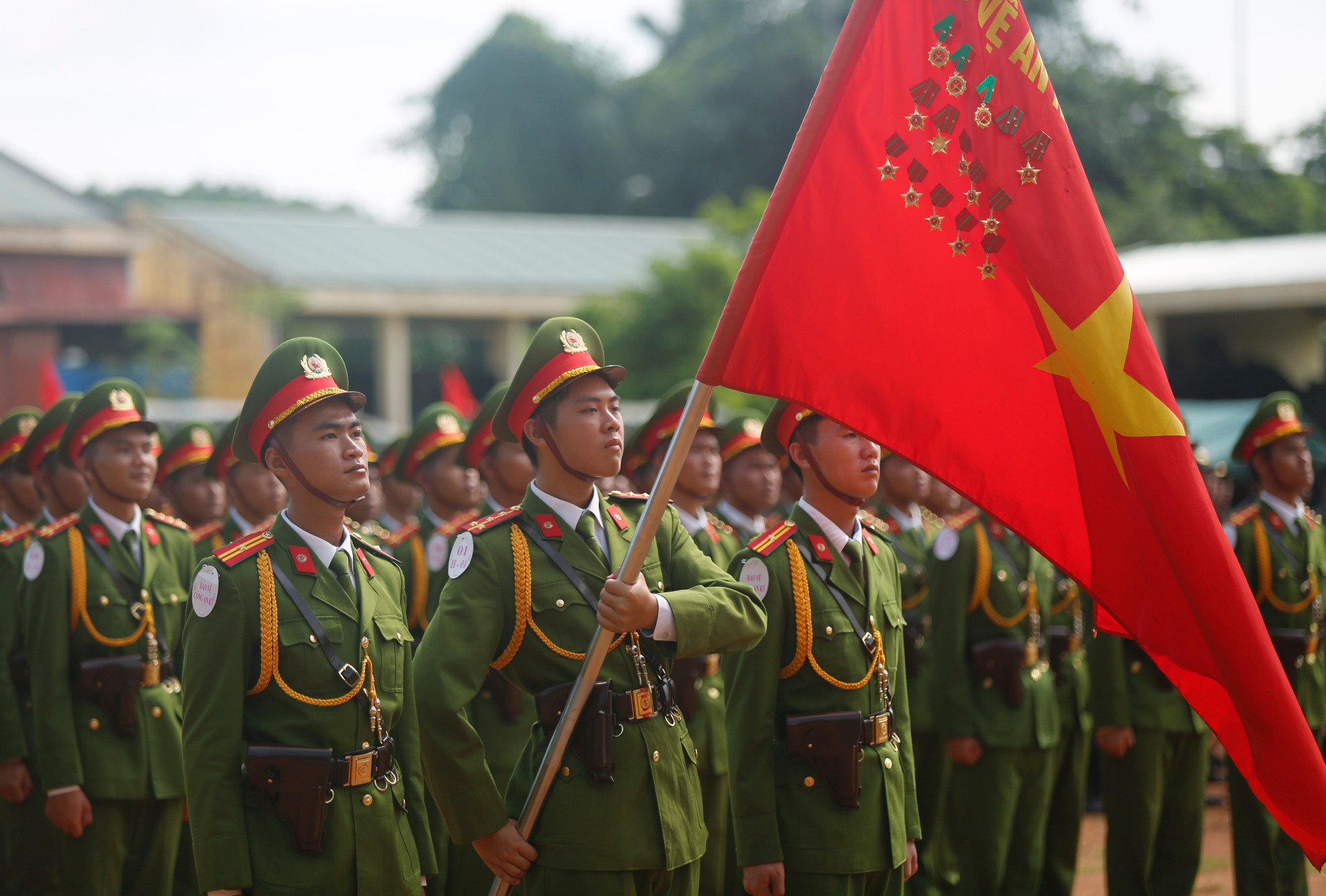 Những ngày qua, dù thời tiết nắng nóng gay gắt, gần 1.000 cán bộ, chiến sĩ Công an nhân dân nỗ lực luyện tập, chuẩn bị cho lễ diễu binh, diễu hành kỷ niệm 80 năm Cách mạng Tháng Tám và Quốc khánh 2/9. lao-cai13-030825.jpg