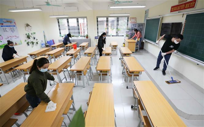 Các trường học ở Hà Nội xây dựng kế hoạch, sẵn sàng đón học sinh tới trường
