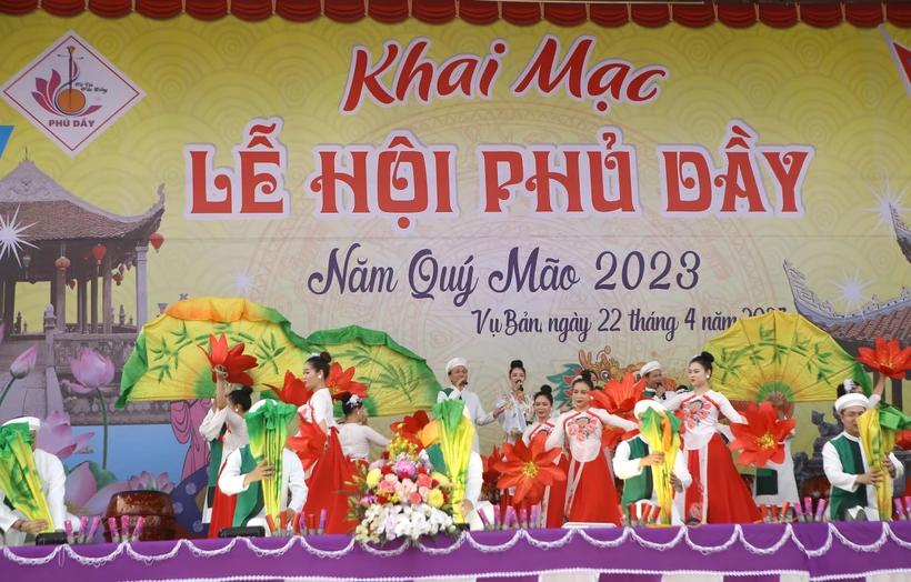 Khai mạc Lễ hội Phủ Dầy năm 2023 sau 3 năm tạm dừng để phòng dịch
