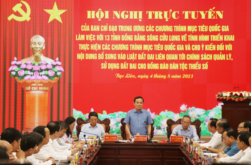 Phó Thủ tướng Trần Lưu Quang: Các tỉnh Đồng bằng sông Cửu Long cần chủ động, quyết tâm cao hơn khi thực hiện 3 chương trình mục tiêu quốc gia