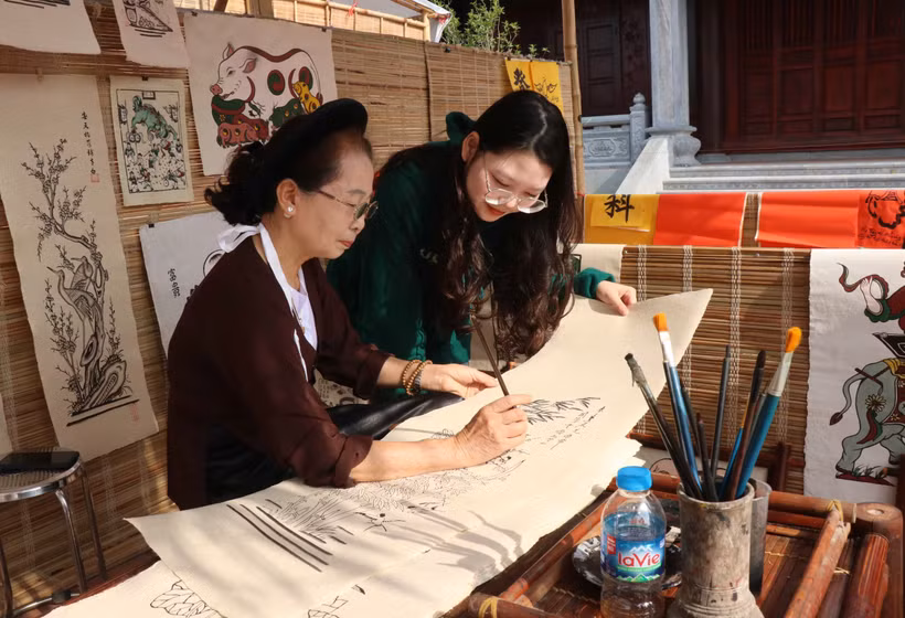 Độc đáo chợ tranh Đông Hồ