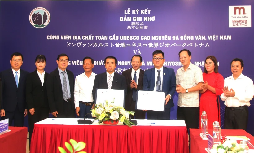 Hợp tác giữa Công viên Địa chất toàn cầu Cao nguyên đá Đồng Văn và Công viên Địa chất Cao nguyên đá Miné - Akiyoshidai (Nhật Bản)