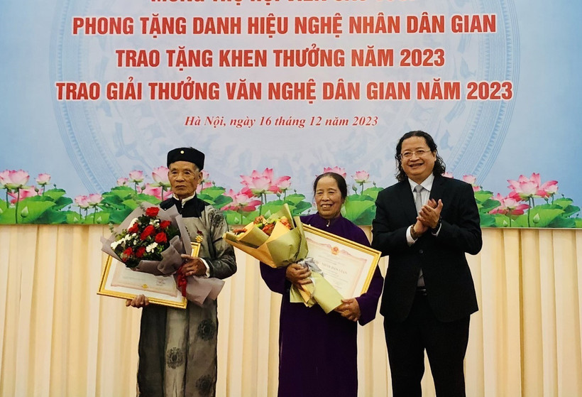 50 công trình được trao Giải thưởng Văn nghệ Dân gian năm 2023