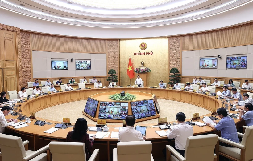Quang cảnh Phiên họp Chính phủ thường kỳ tháng 9 năm 2022. Ảnh: Dương Giang - TTXVN