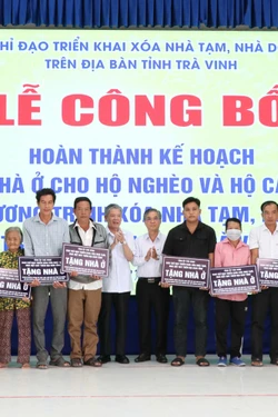 Trà Vinh hoàn thành chương trình xóa nhà tạm, nhà dột nát