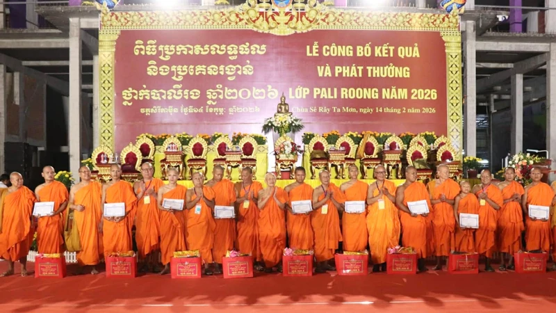 Hội Đoàn kết Sư sãi yêu nước TP Cần Thơ tổ chức kỳ thi Pali Roong năm học 2025 - 2026