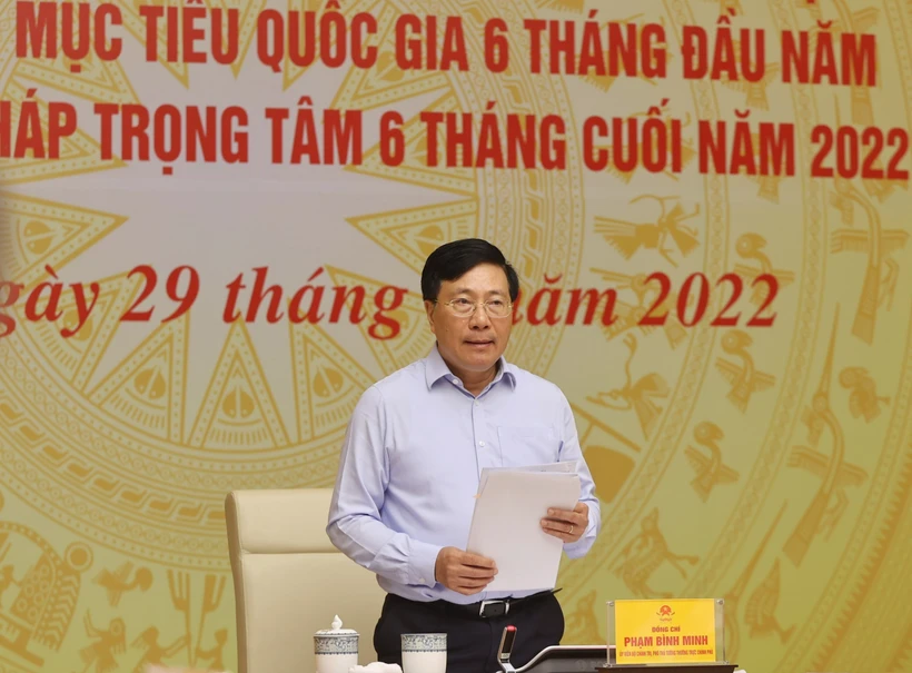 Sáng 29/7/2022, tại Trụ sở Chính phủ, Phó Thủ tướng Thường trực Phạm Bình Minh, Trưởng Ban chỉ đạo, chủ trì Hội nghị trực tuyến Ban Chỉ đạo Trung ương các chương trình mục tiêu quốc gia giai đoạn 2021 - 2025 với các địa phương về kết quả thực hiện các chư