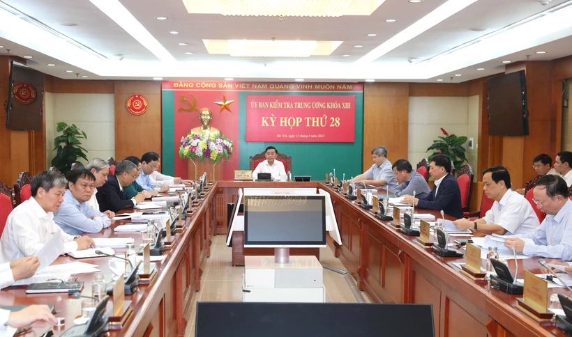 Kỳ họp thứ 28 của Ủy ban Kiểm tra Trung ương: Thi hành kỷ luật một số tổ chức, đảng viên vi phạm