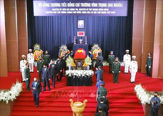 Tổ chức trọng thể Lễ viếng nguyên Phó Thủ tướng Chính phủ Trương Vĩnh Trọng