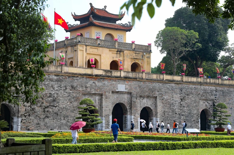 Di sản thế giới Hoàng thành Thăng Long (Hà Nội). Ảnh: Thanh Tùng - TTXVN