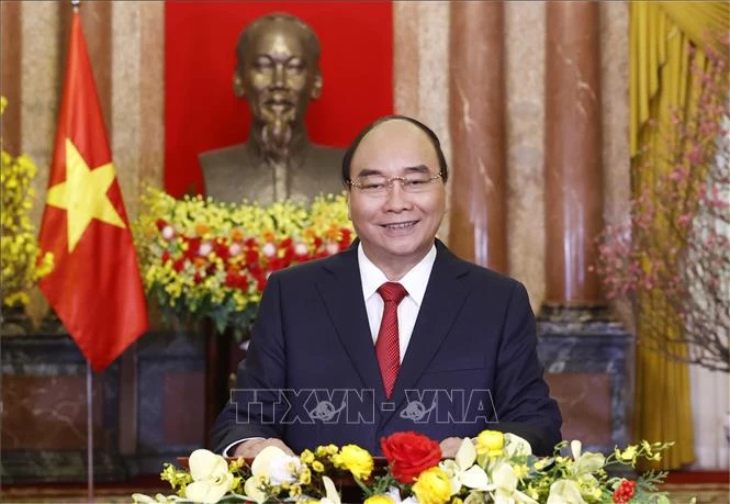 Chủ tịch nước Nguyễn Xuân Phúc. Ảnh: Thống Nhất- TTXVN