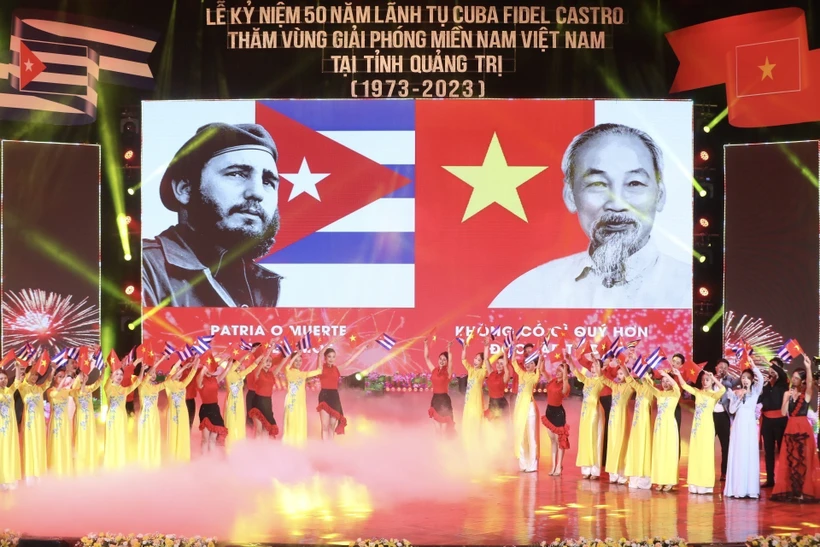 Tổ chức trọng thể Lễ kỷ niệm 50 năm lãnh tụ Fidel Castro thăm vùng giải phóng miền Nam Việt Nam tại Quảng Trị
