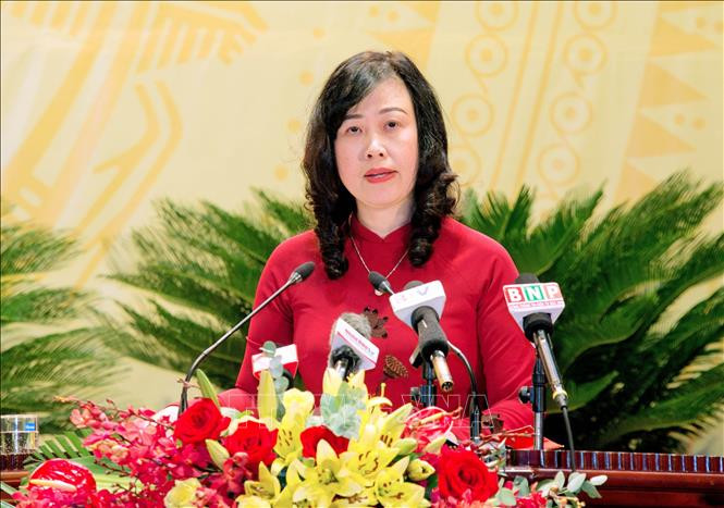 Đồng chí Đào Hồng Lan, Bí thư Tỉnh ủy Bắc Ninh khóa XX, nhiệm kỳ 2020-2025. Ảnh: Thanh Thương- TTXVN
