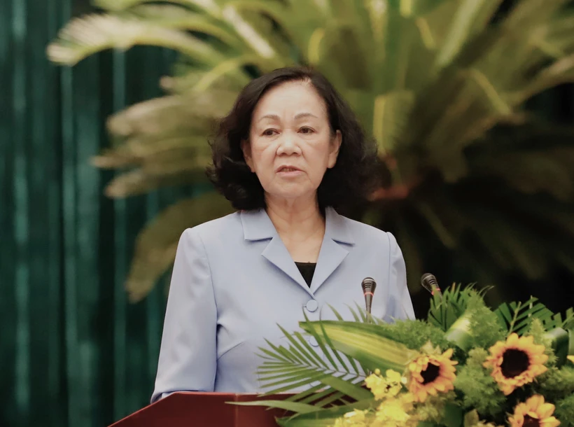 Thường trực Ban Bí thư Trương Thị Mai. Ảnh: TTXVN