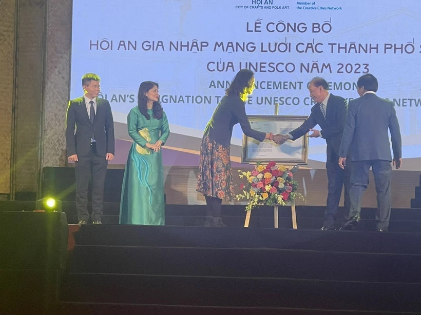 Lễ công bố Hội An gia nhập mạng lưới các thành phố sáng tạo của UNESCO