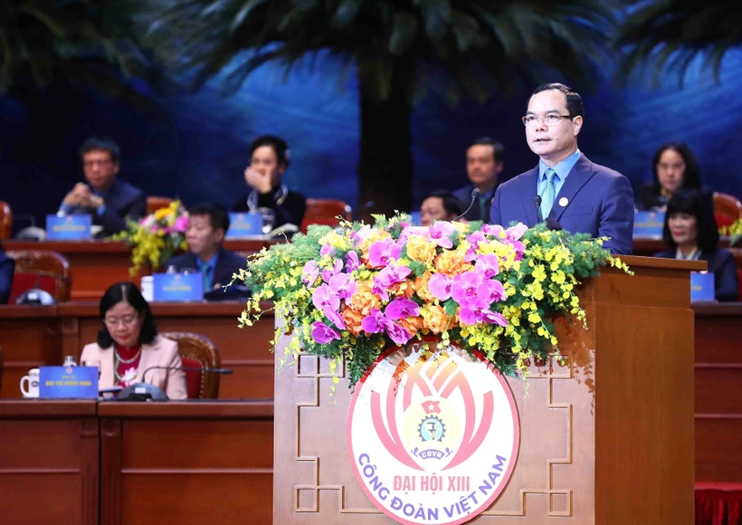 Khai mạc trọng thể Đại hội Công đoàn Việt Nam lần thứ XIII, nhiệm kỳ 2023-2028