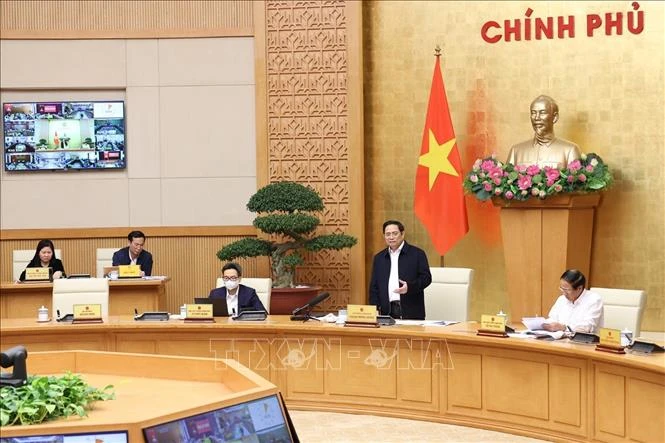 Thủ tướng Phạm Minh Chính kết luận hội nghị. Ảnh: Dương Giang-TTXVN