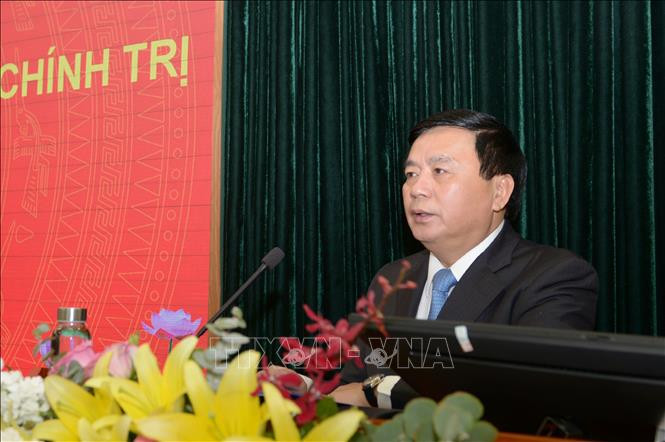 Ông Nguyễn Xuân Thắng, Ủy viên Bộ Chính trị, Giám đốc Học viện Chính trị quốc gia Hồ Chí Minh, Chủ tịch Hội đồng Lý luận Trung ương. Ảnh: Văn Điệp - TTXVN
