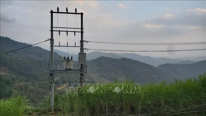 Trạm biến áp thôn Nà Tằm, xã Nậm Ban, huyện Mèo Vạc (Hà Giang). Ảnh: Nguyễn Chiến-TTXVN