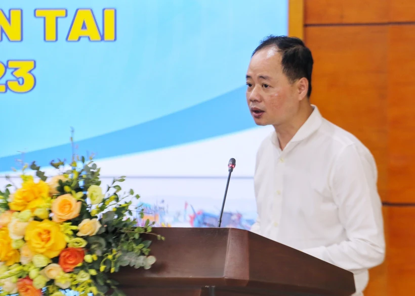 Ông Trần Hồng Thái, tân Thứ trưởng Bộ Khoa học và Công nghệ. Ảnh: Tuấn Đức - TTXVN