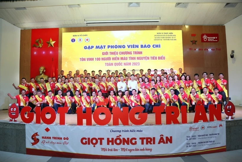 Triển khai chuỗi hoạt động tôn vinh 100 người hiến máu tình nguyện tiêu biểu