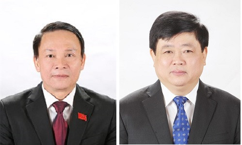 Ông Nguyễn Đức Lợi (ảnh trái) thôi giữ chức vụ Tổng Giám đốc Thông tấn xã Việt Nam và ông Nguyễn Thế Kỷ (ảnh phải) thôi giữ chức vụ Tổng Giám đốc Đài Tiếng nói Việt Nam từ 1/6/2021
