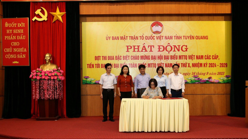 Tuyên Quang phát động đợt thi đua đặc biệt chào mừng Đại hội đại biểu Mặt trận Tổ quốc Việt Nam các cấp