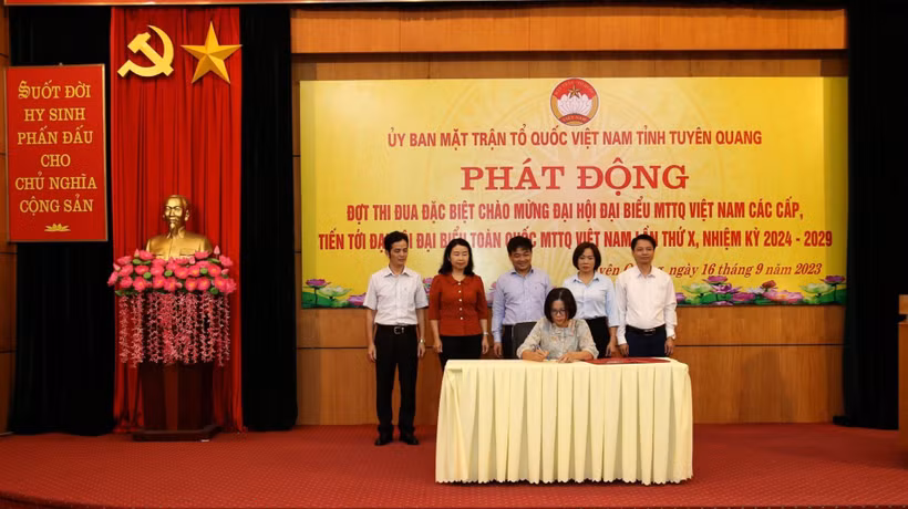 Tuyên Quang phát động đợt thi đua đặc biệt chào mừng Đại hội đại biểu Mặt trận Tổ quốc Việt Nam các cấp