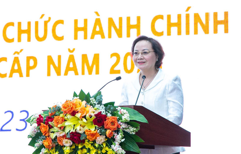 Bộ trưởng Phạm Thị Thanh Trà phát biểu chỉ đạo tại Lễ khai mạc. Ảnh: tcnn.vn