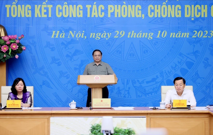 Thủ tướng Phạm Minh Chính chủ trì Hội nghị Tổng kết công tác phòng, chống dịch COVID-19