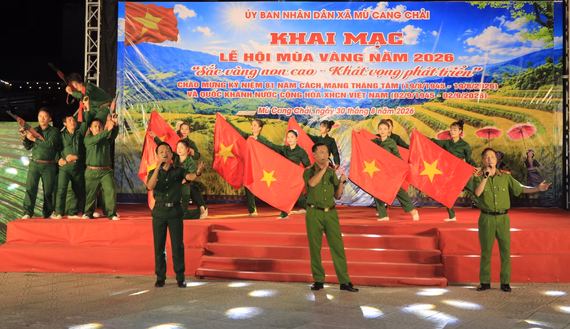 Chương trình tiết mục văn nghệ tại lễ khai mạc.