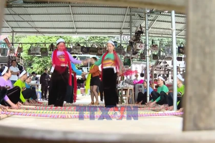 Lễ mừng cơm mới của đồng bào dân tộc Thái ở Phú Thọ