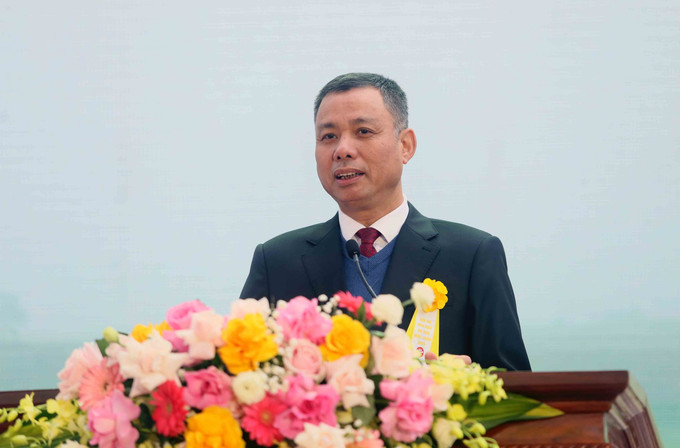 Phó Chủ tịch Ủy ban nhân dân tỉnh Sơn La Nguyễn Thành Công phát biểu.